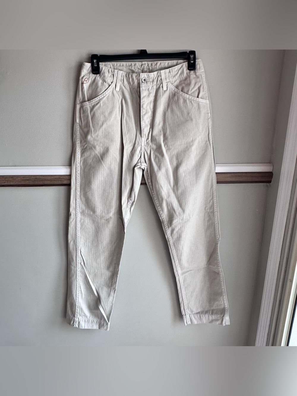 Birdwell Beach Britches Pants Herringbone Drawstring Khaki Pants